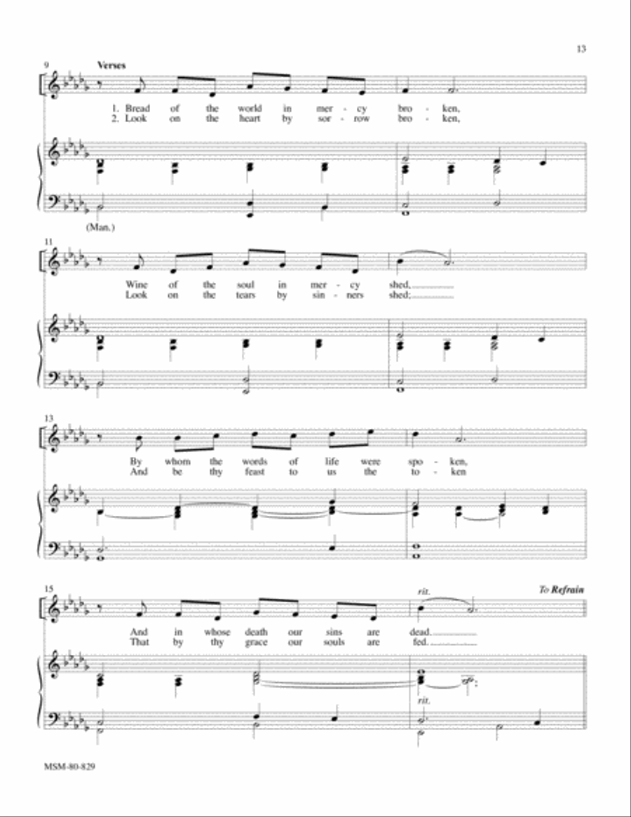 Christ Be Above Us 4-Part scores gallery preview page 2