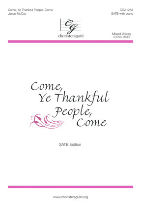 Book cover for Come, Ye Thankful People, Come