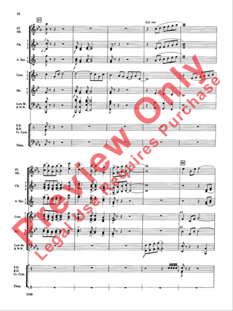 Northwest Suite Concert Band scores gallery preview page 17