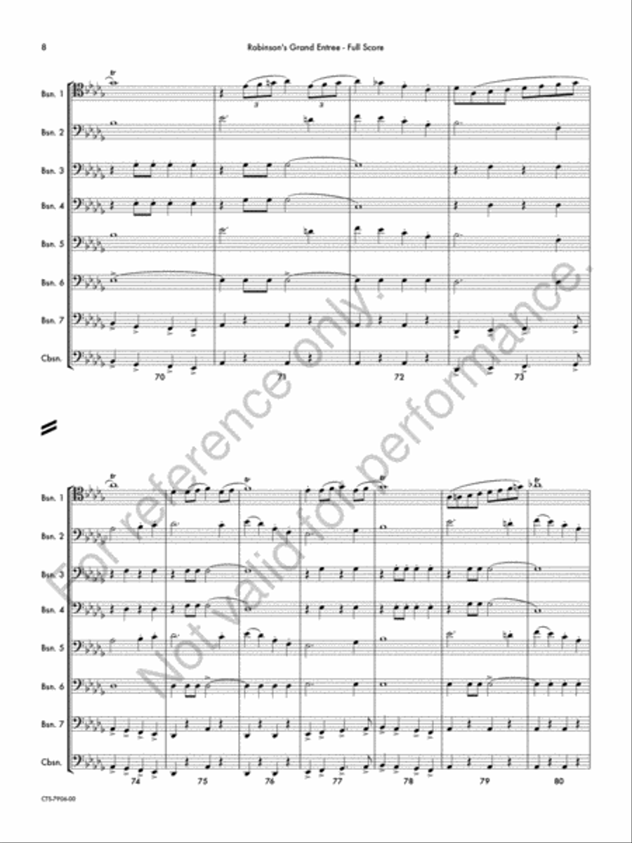 Robinson's Grand Entrée Bassoon scores gallery preview page 9