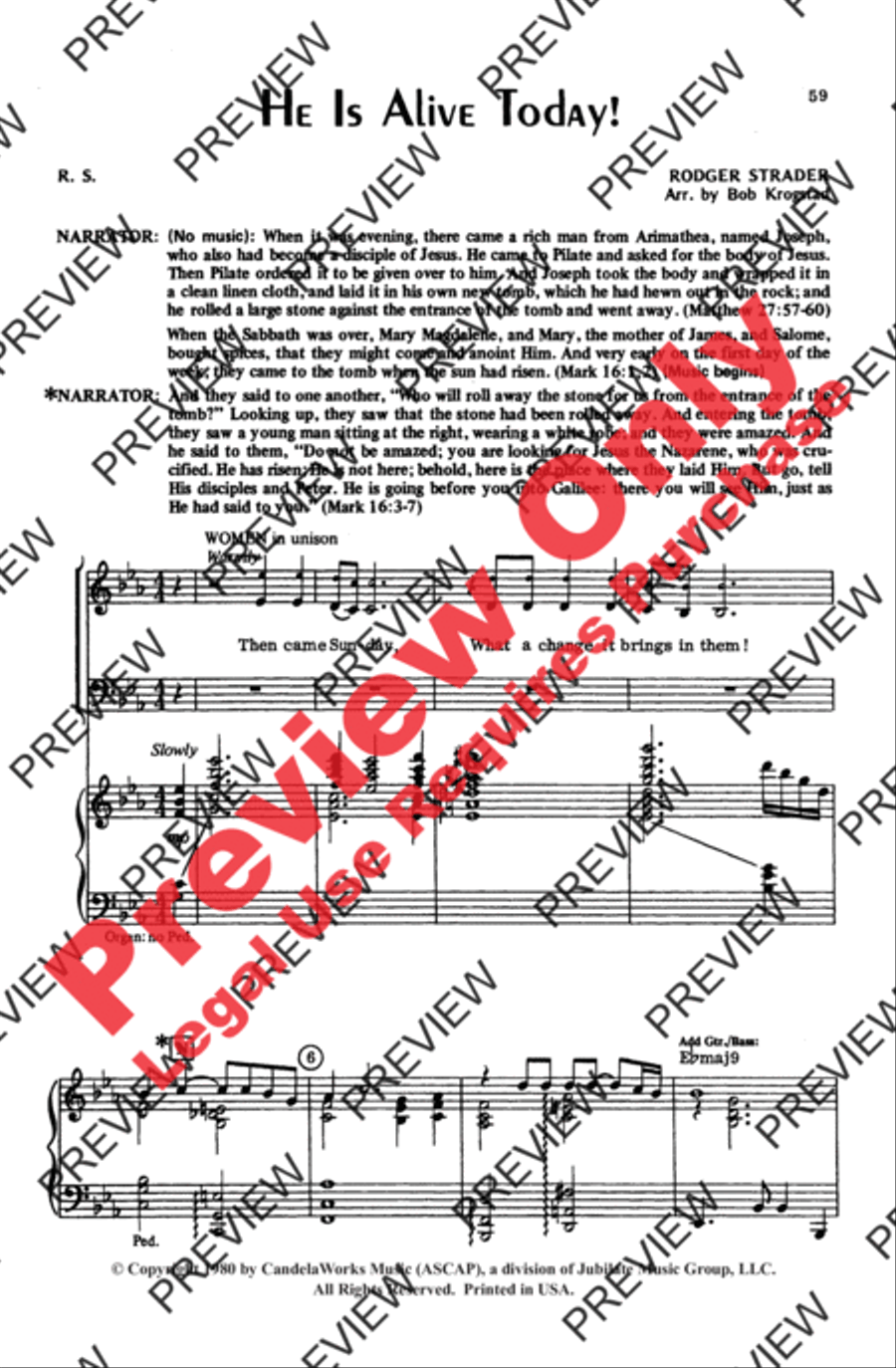 Then Came Sunday 4-Part scores gallery preview page 21