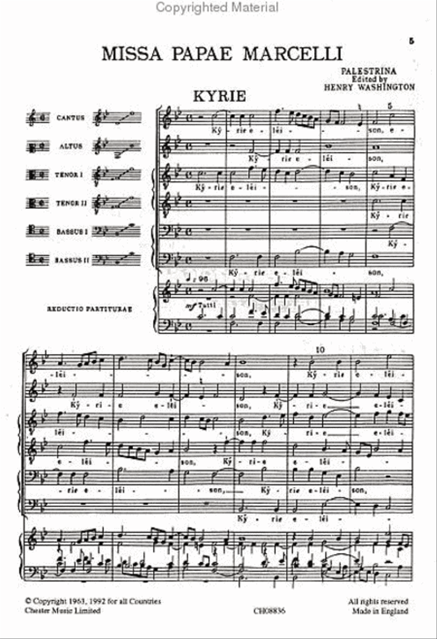 Missa Papae Marcelli Missa Papae Marcelli Choir scores gallery preview page 2