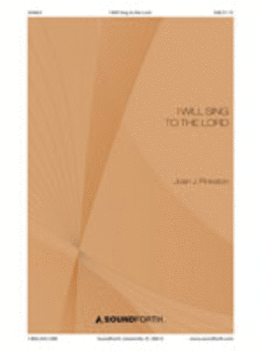 I Will Sing to the Lord 3-Part scores gallery preview page 1