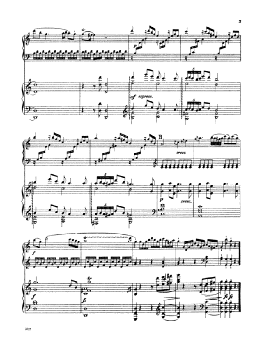 Mozart: Sonata in C Major, K. 545 (Arr. Edvard Grieg) Piano Duet scores gallery preview page 3