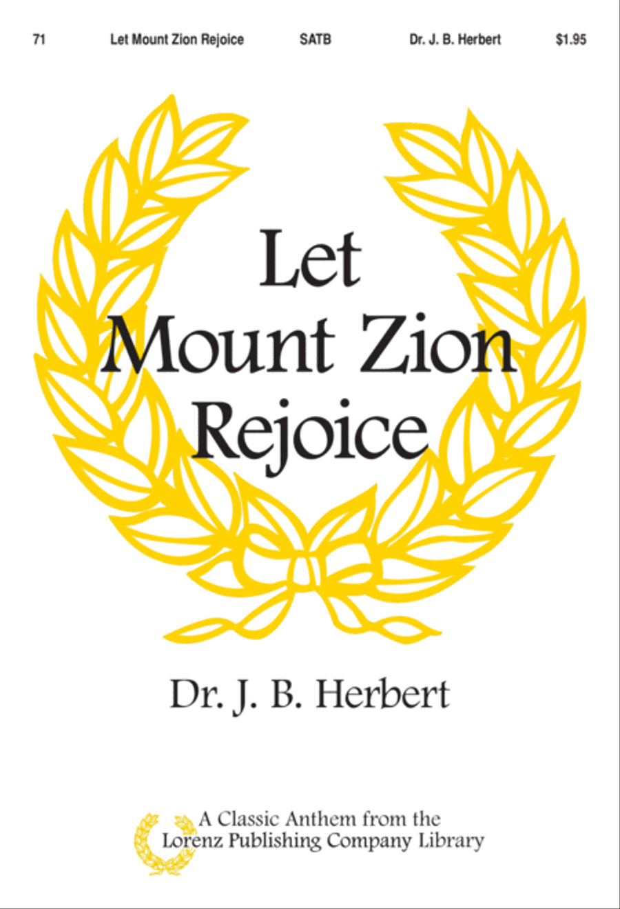 Let Mount Zion Rejoice Let Mount Zion Rejoice 4-Part scores gallery preview page 2