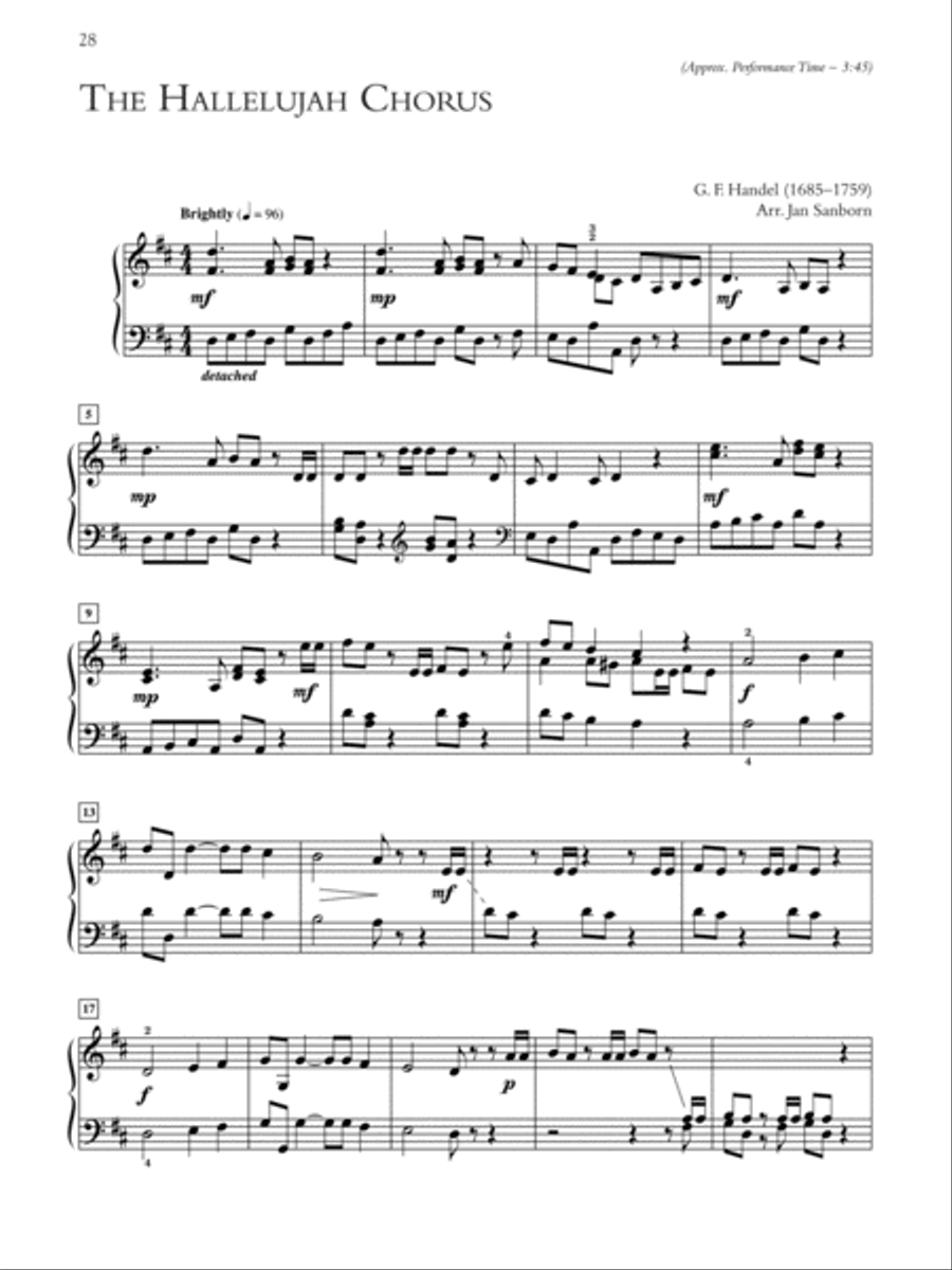 Christmas with Handel's Messiah Piano Solo scores gallery preview page 10
