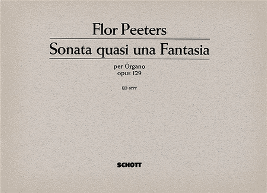Sonata Quasi Una Fantasia Op. 129 Organ scores gallery preview page 1