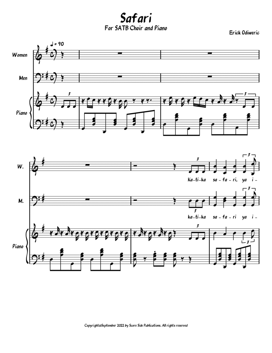 Safari Voice scores gallery preview page 1