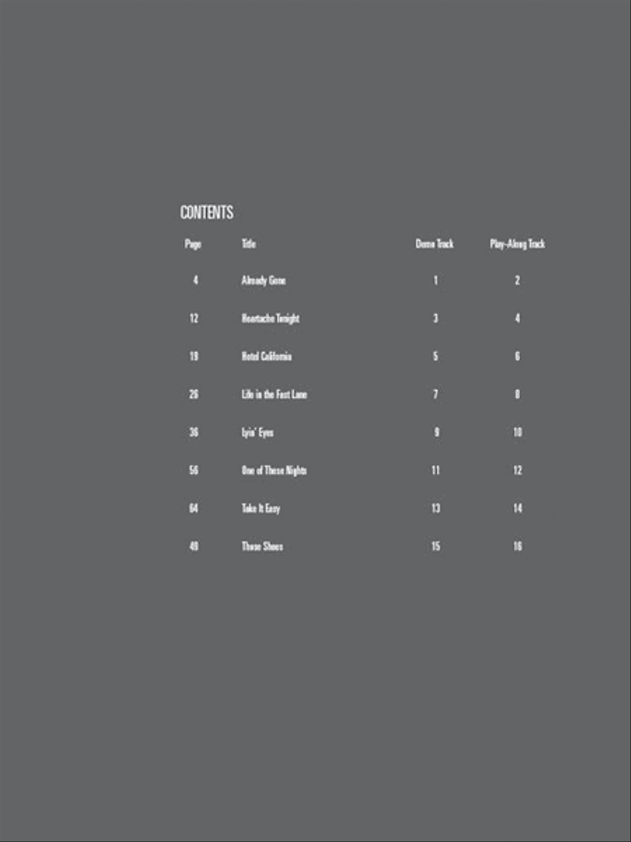 Eagles Collection / Songbook scores gallery preview page 3