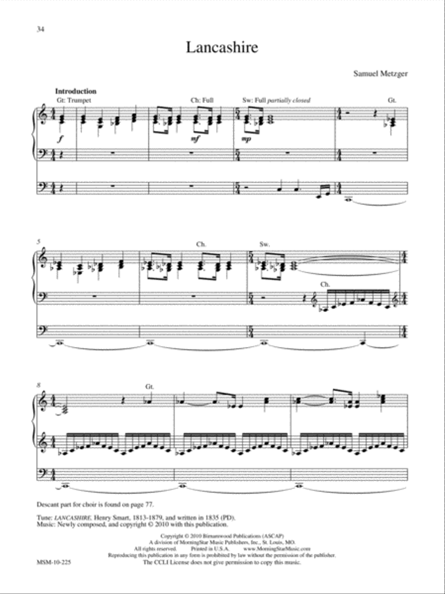 The Festival Hymn Collection, Volume 2 Organ scores gallery preview page 11