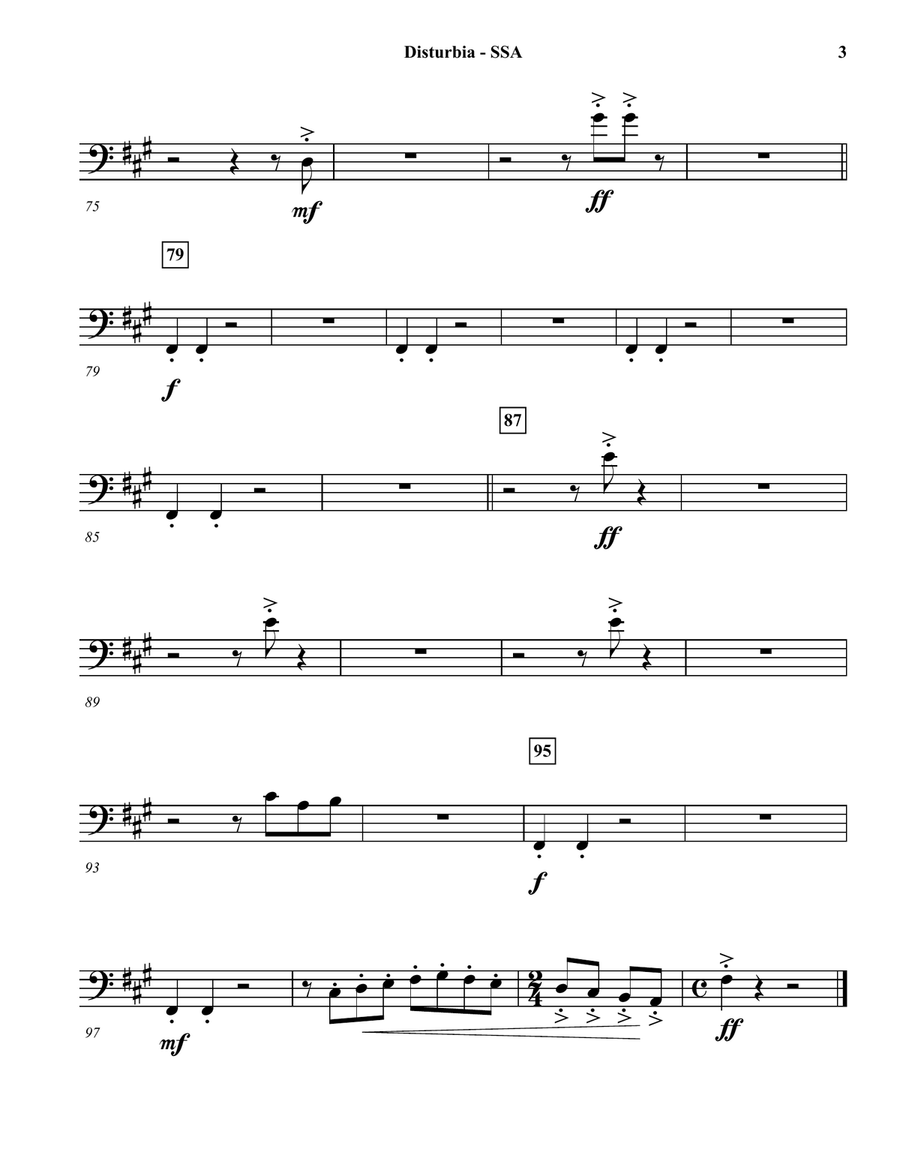 Disturbia Concert Band scores gallery preview page 6