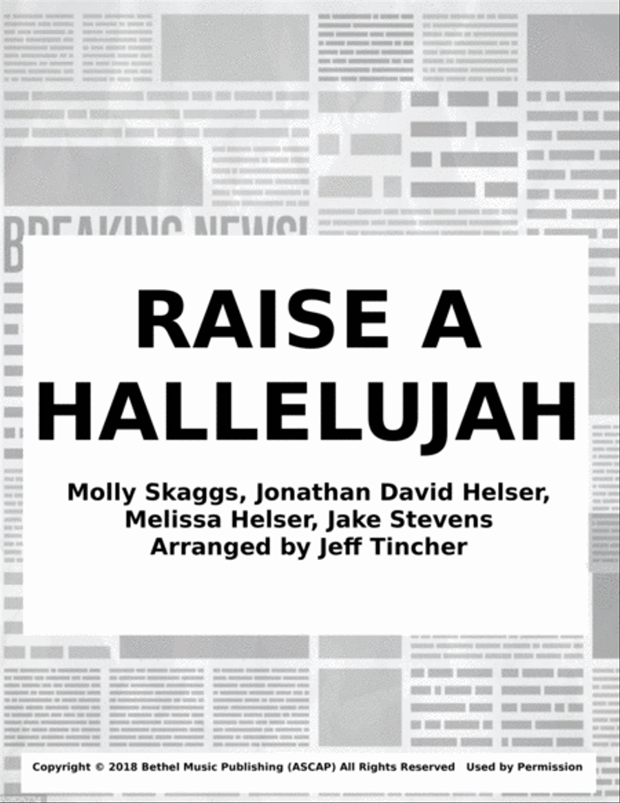 Raise A Hallelujah Voice scores gallery preview page 1