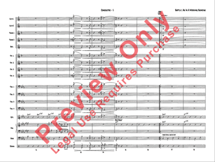 Softly, As in a Morning Sunrise Jazz Ensemble scores gallery preview page 7