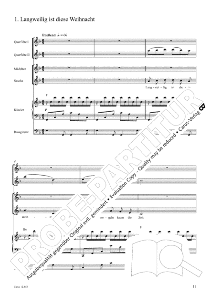 Die Weihnachtskiste. Ein Musical zur Weihnachtszeit Children's Choir scores gallery preview page 12