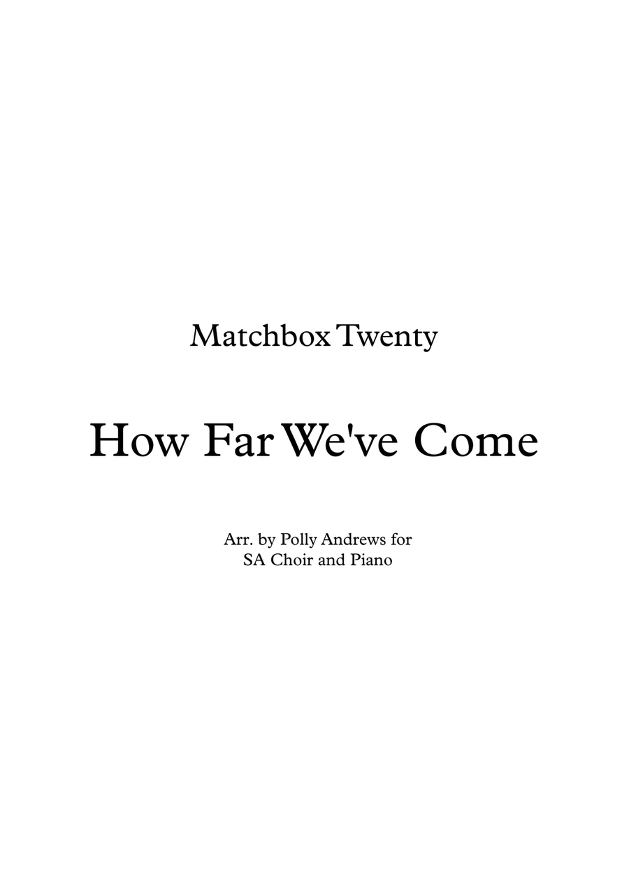 How Far We've Come SA scores gallery preview page 1