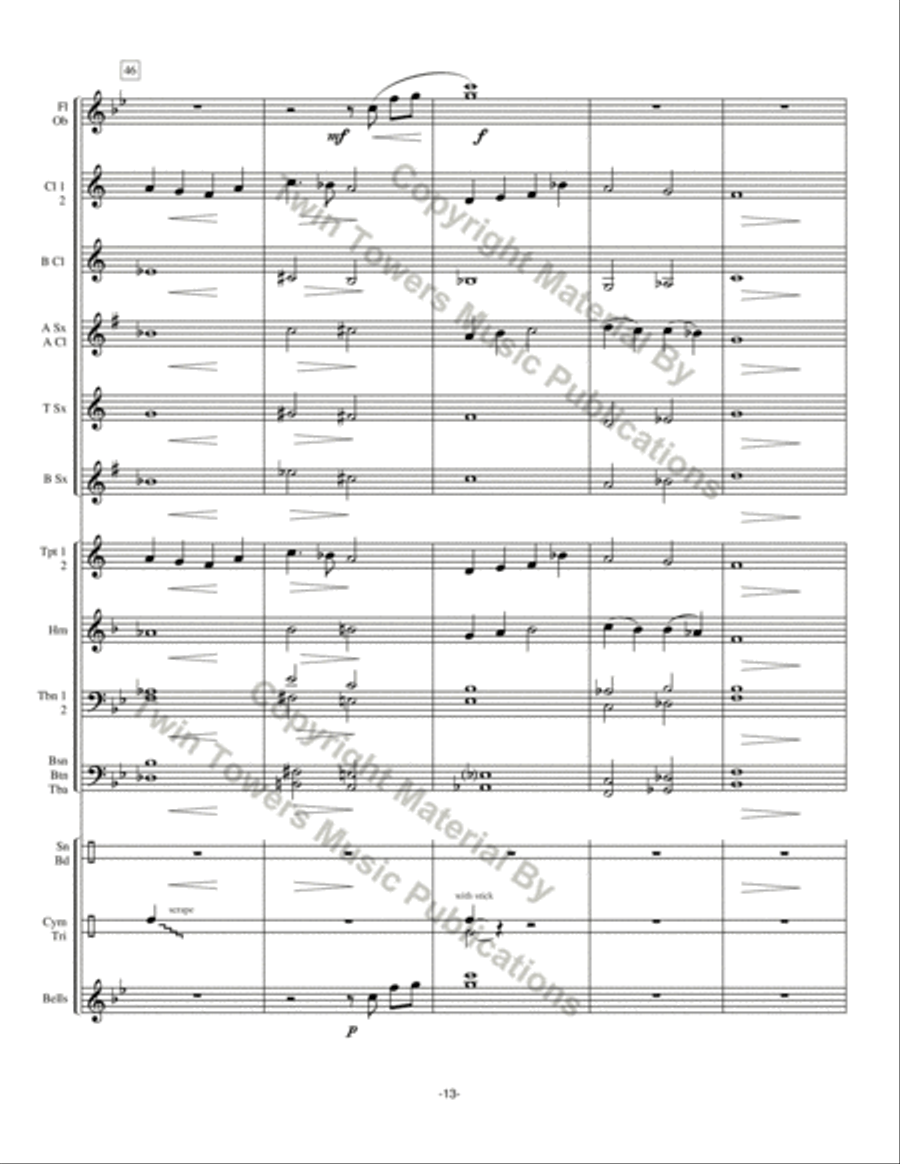 Chorale Prelude: For The Beauty of the Earth Concert Band scores gallery preview page 14
