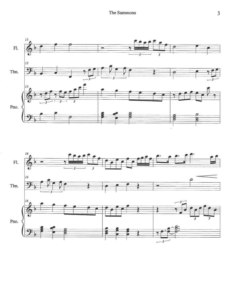 The Summons The Summons Flute scores gallery preview page 3