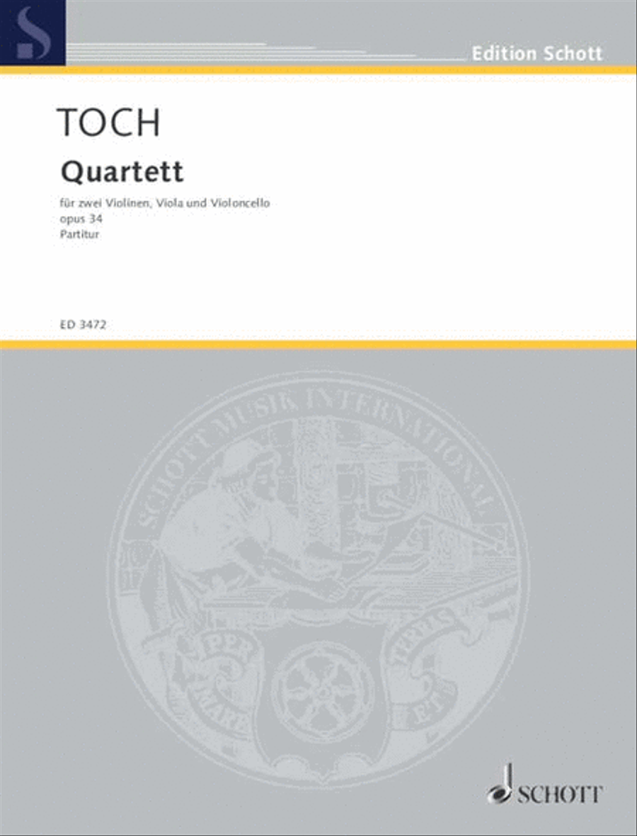 Toch E Strqu Op34 (fk) Toch E Strqu Op34 (fk) Cello scores gallery preview page 1