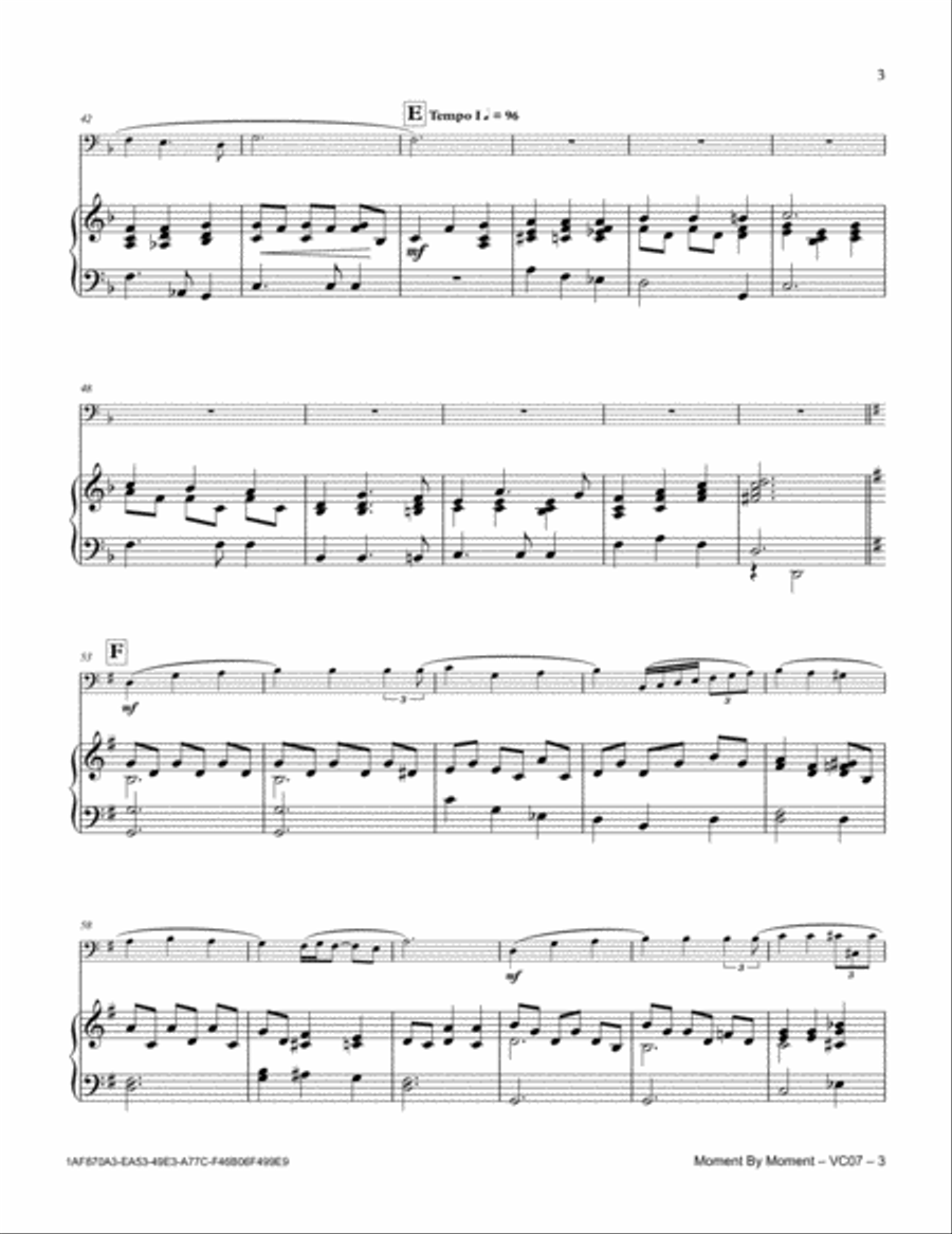 Moment By Moment Moment By Moment Piano scores gallery preview page 3