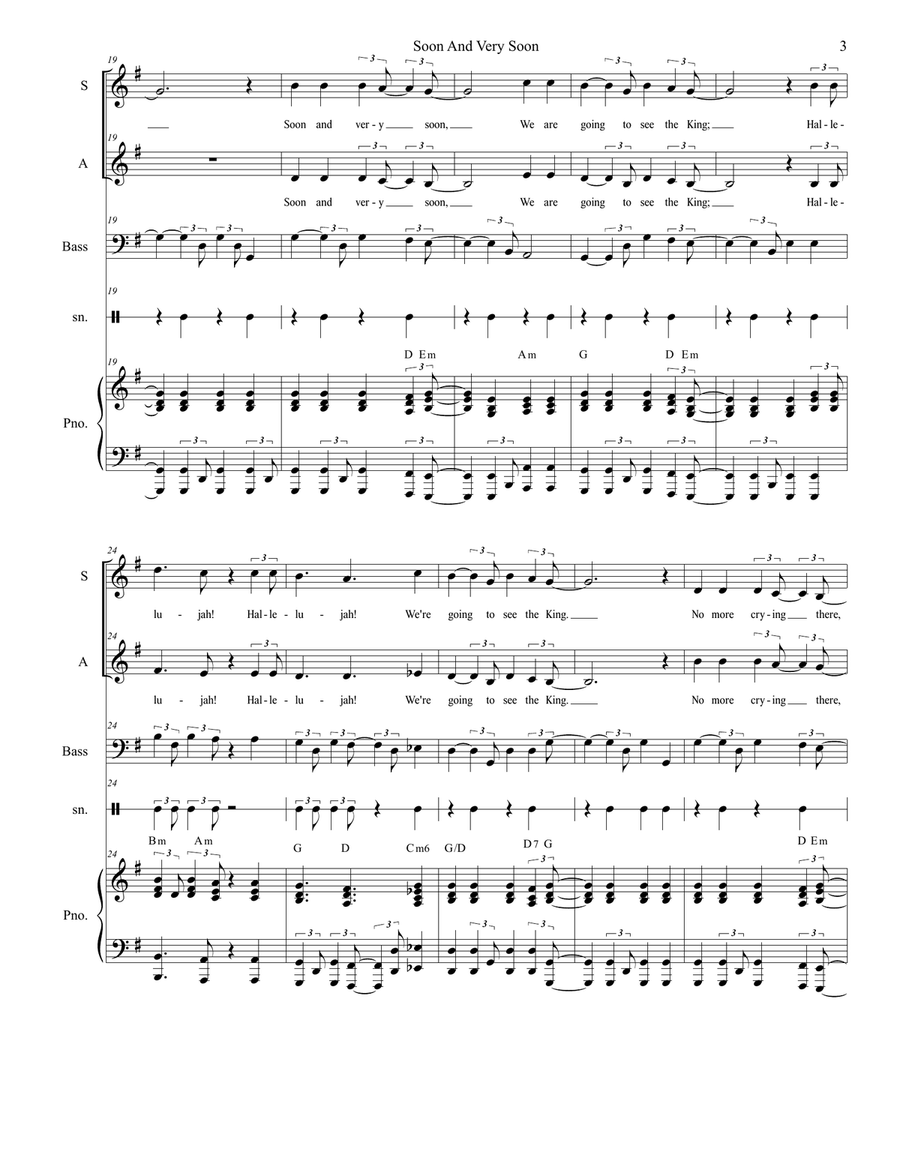 Soon And Very Soon Alto Voice scores gallery preview page 3