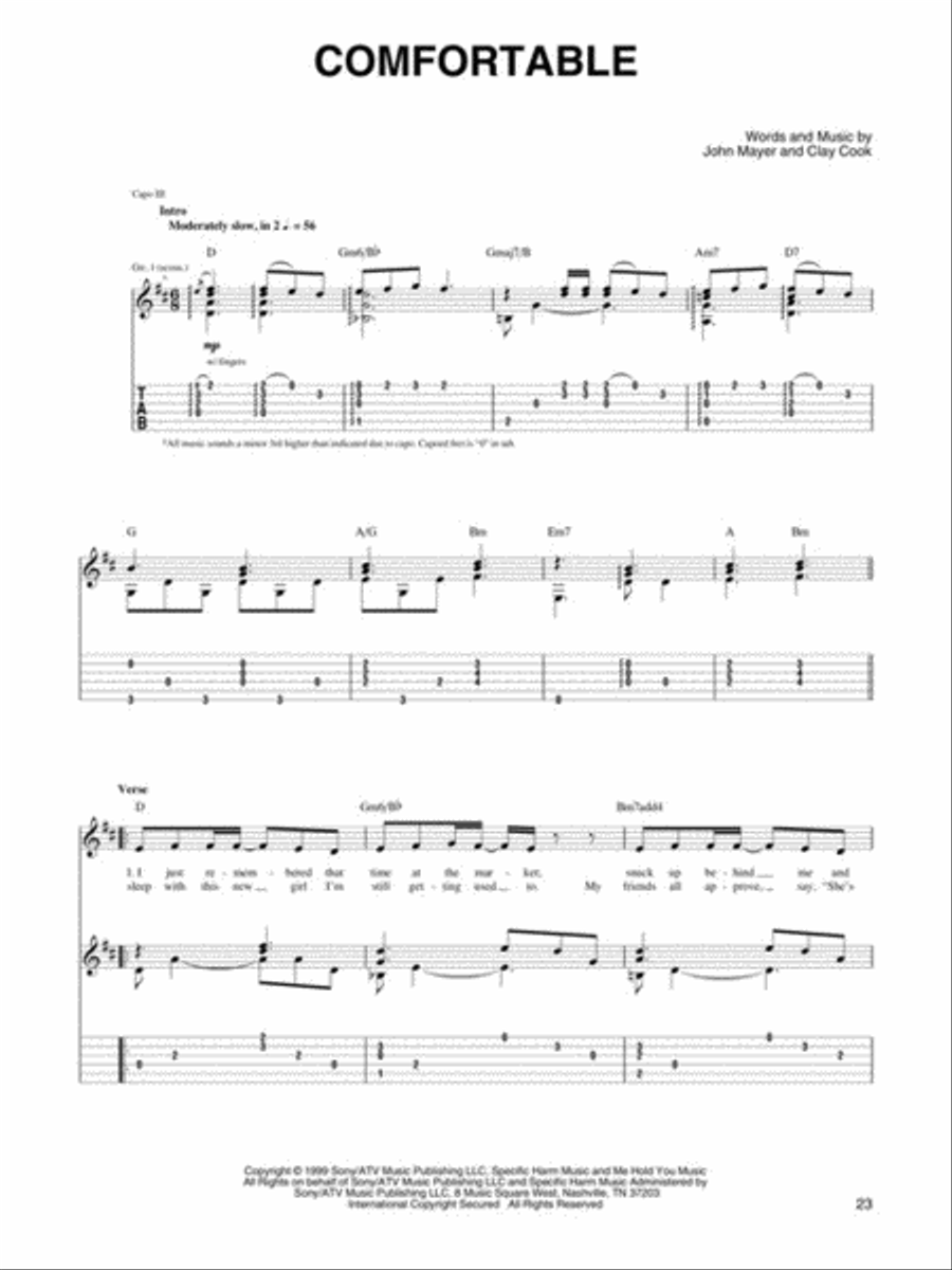 John Mayer Anthology for Easy Guitar – Volume 1 Electric Guitar scores gallery preview page 4