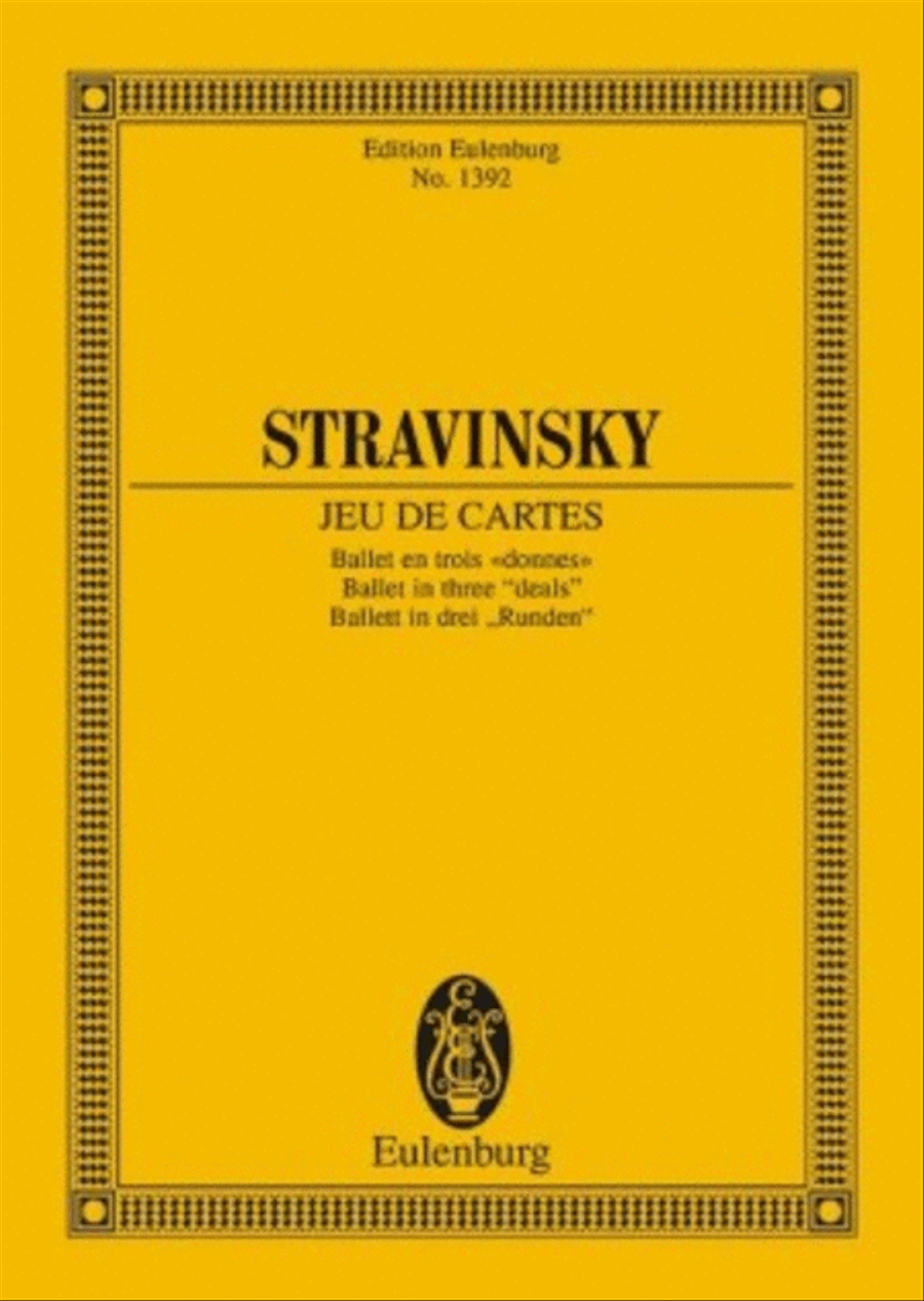 Jeu de Cartes Orchestra scores gallery preview page 1