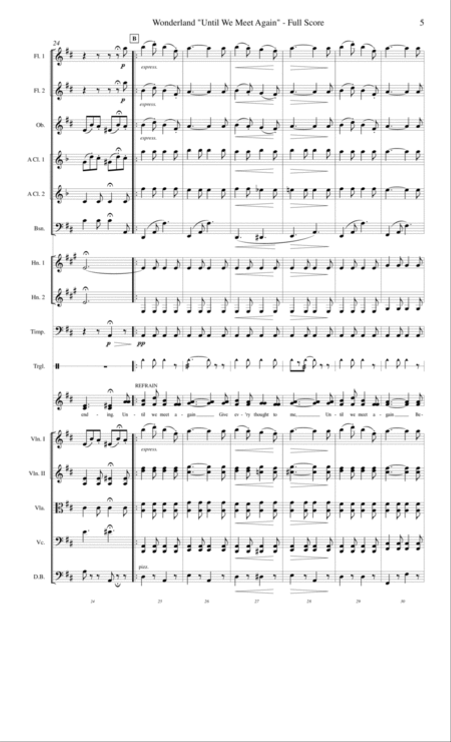 Until We Meet Again from Wonderland String Orchestra scores gallery preview page 5