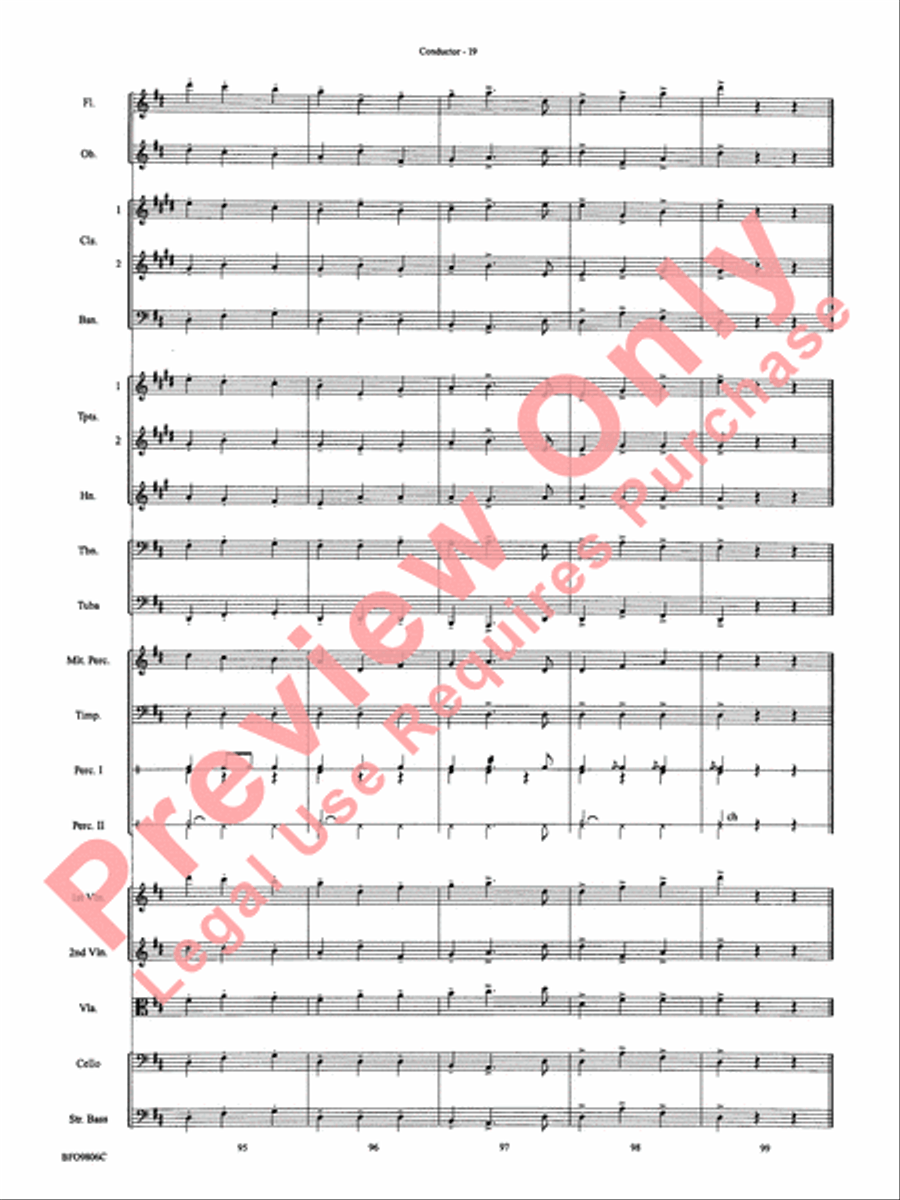 Waltz of the Flowers (from The Nutcracker Suite) Full Orchestra scores gallery preview page 22