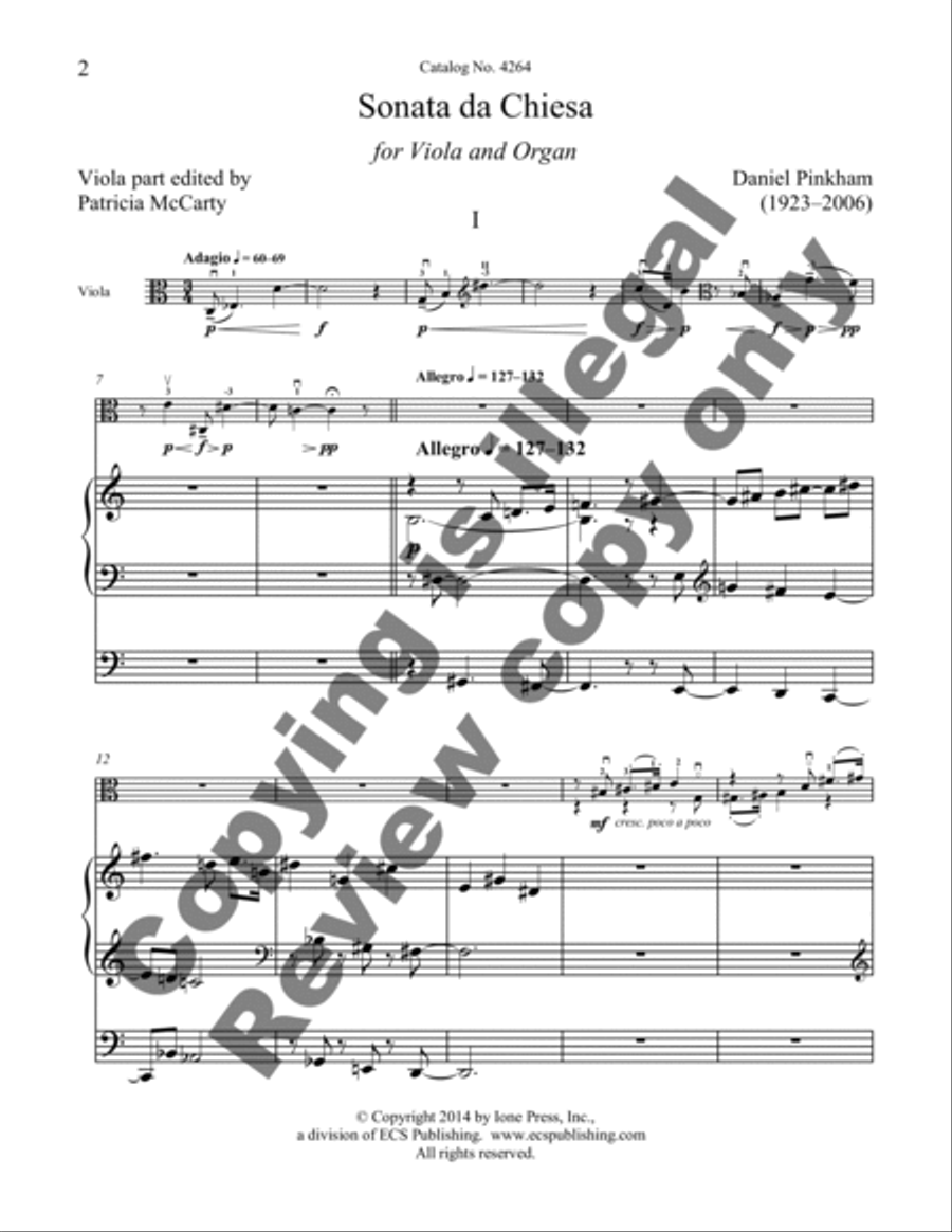 Sonata da Chiesa Sonata da Chiesa Viola scores gallery preview page 19