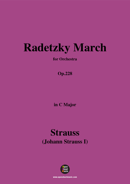 Johann Strauss I-Radetzky March,Op.228,in C Major,for Orchestra image number null