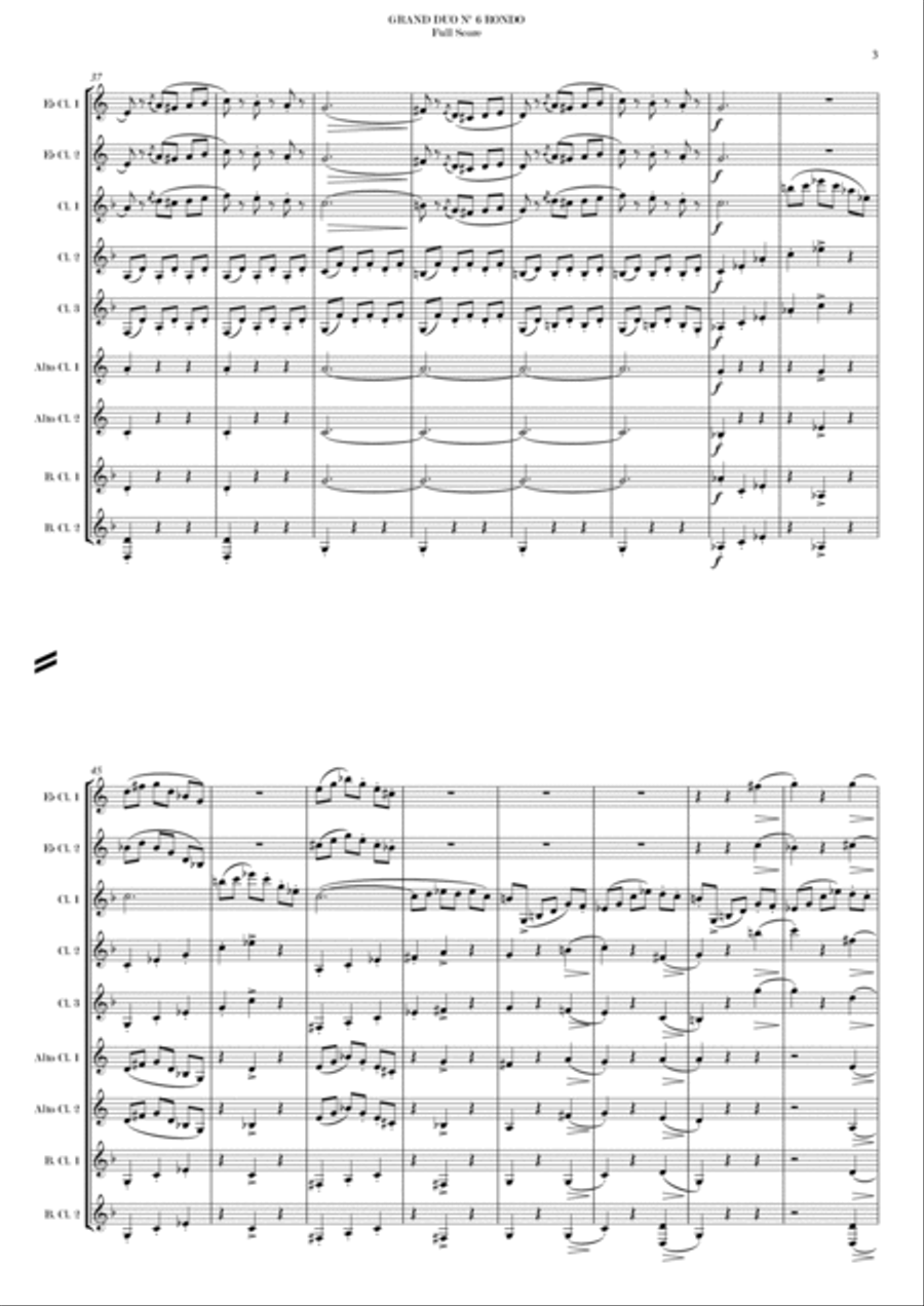 GRAND DUO Nº 6 RONDO - H. KLOSÉ Clarinet Solo scores gallery preview page 5