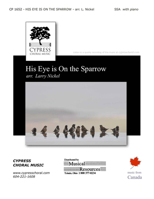 Book cover for His Eye is On the Sparrow