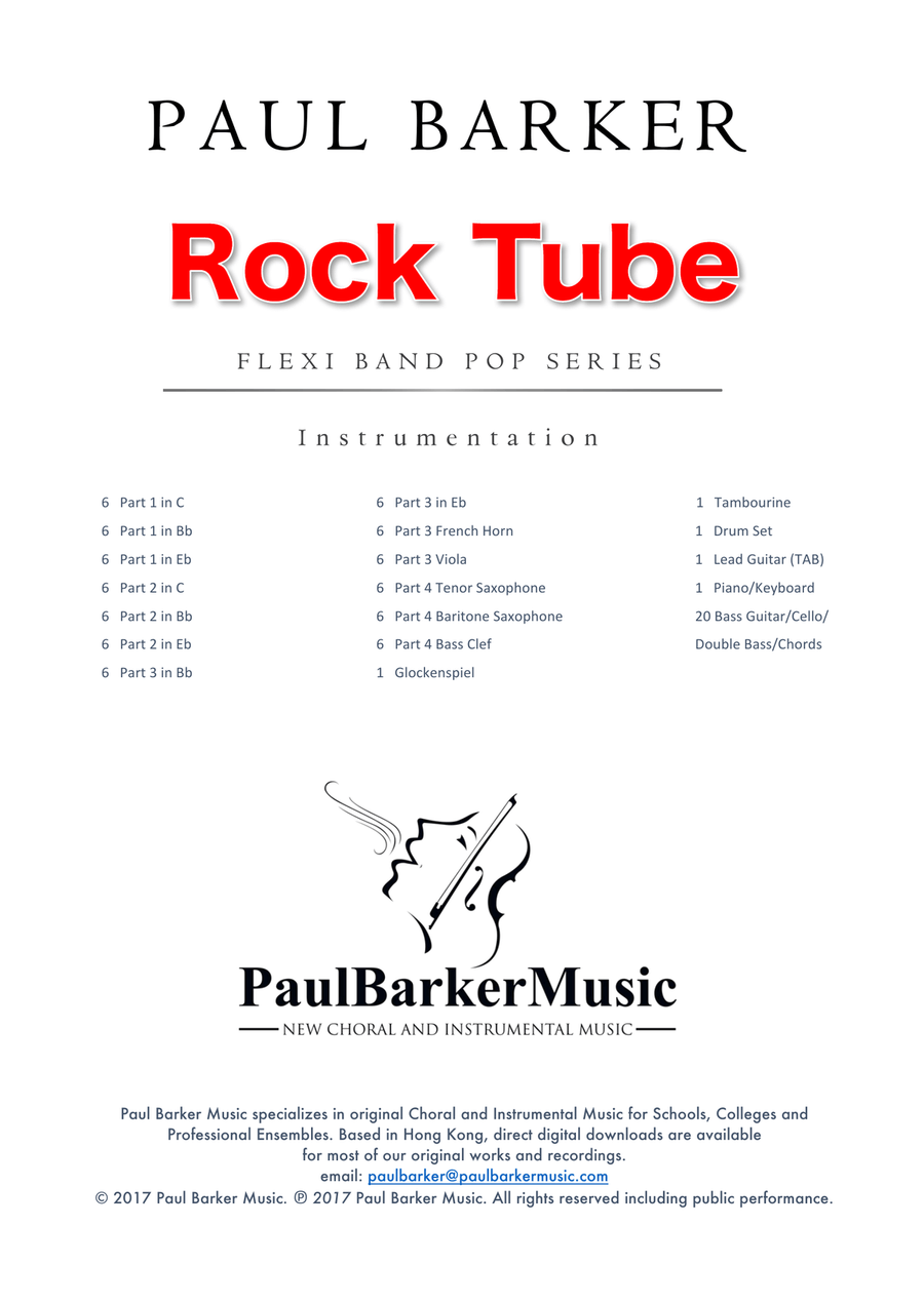 RockTube (Flexible Instrumentation) Concert Band scores gallery preview page 2
