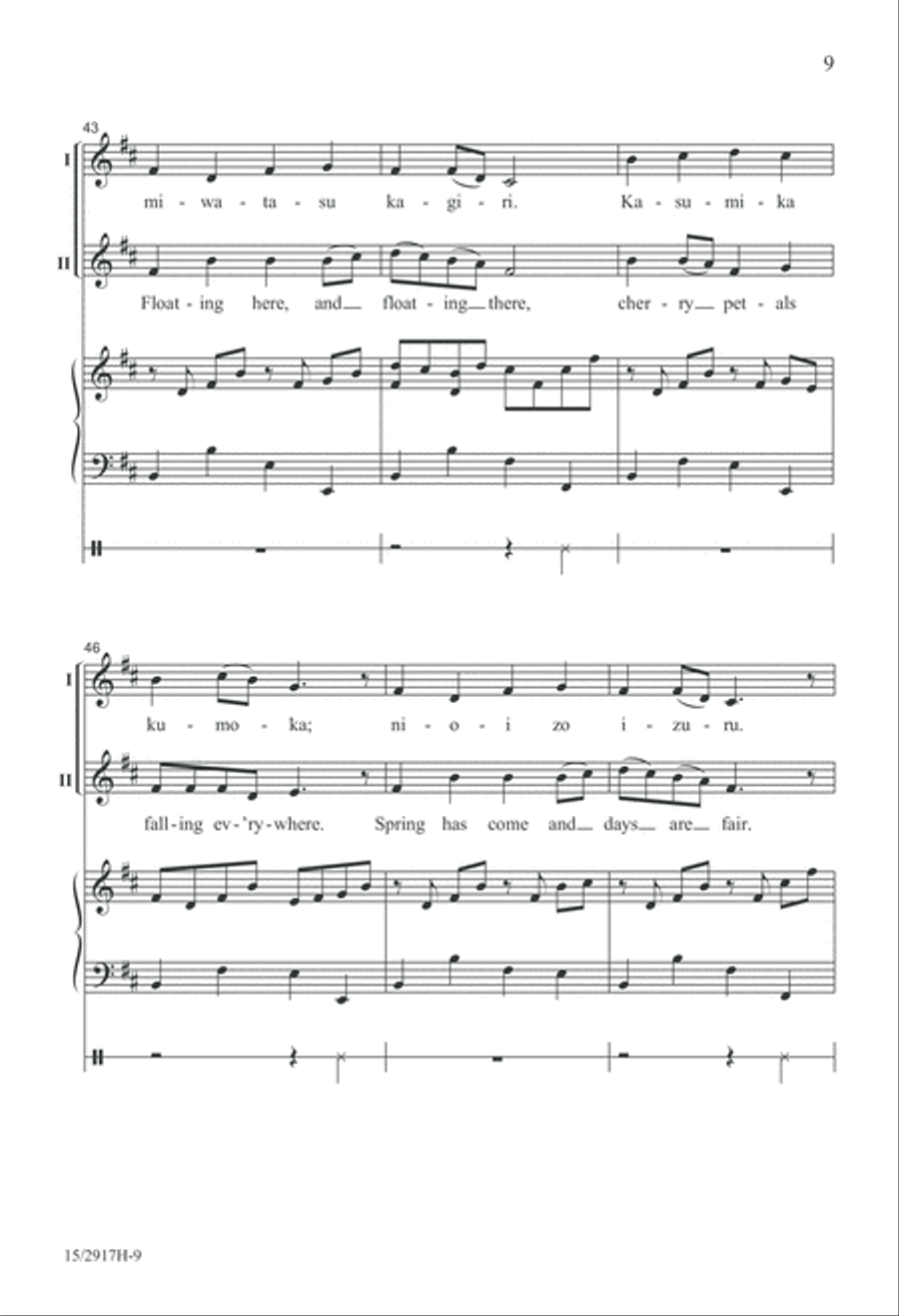 Cherry Blossoms 2-Part scores gallery preview page 9