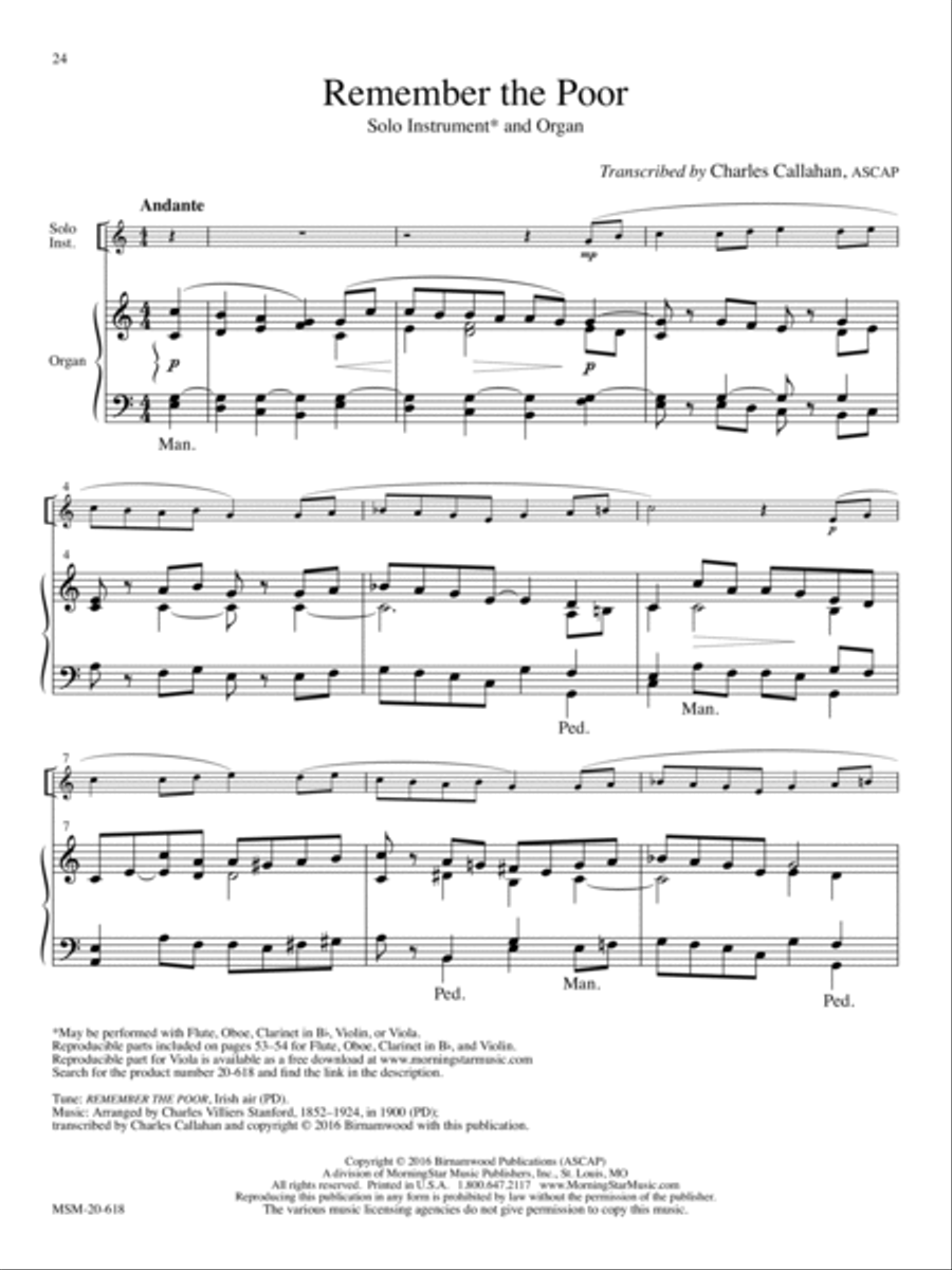 Remember the Poor Remember the Poor Organ scores gallery preview page 1