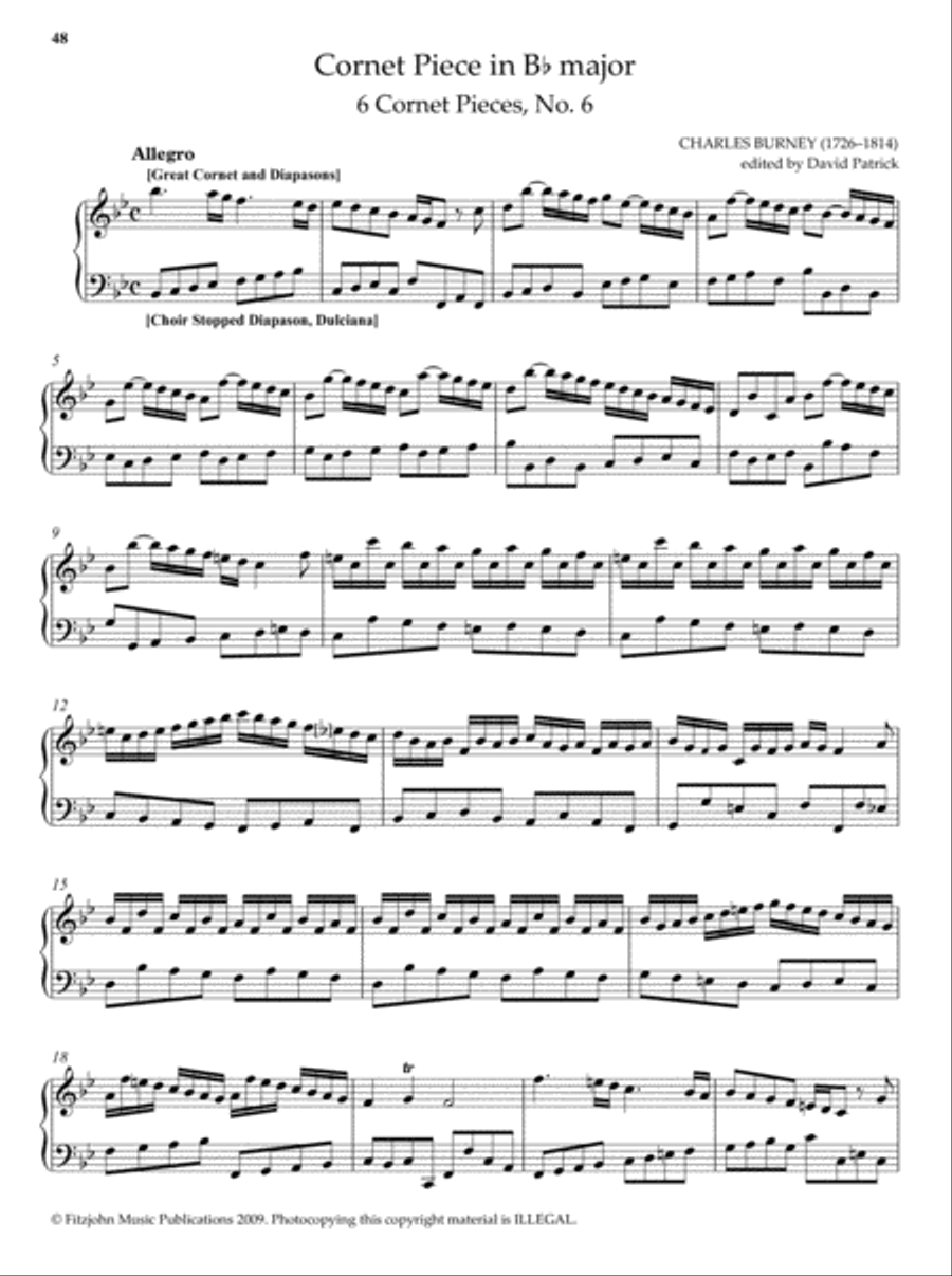 18th-century English Organ Music, Volume 3 Organ Solo scores gallery preview page 4
