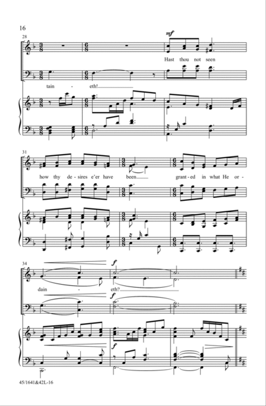 A Festival of Hymns SATB (Digital Download) 4-Part scores gallery preview page 16