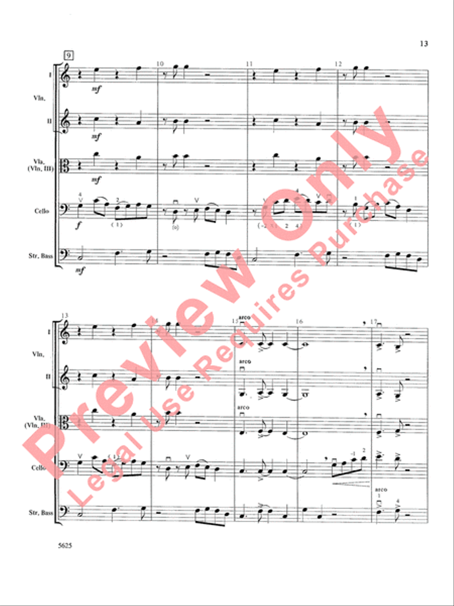 Serendipity Suite String Orchestra scores gallery preview page 14