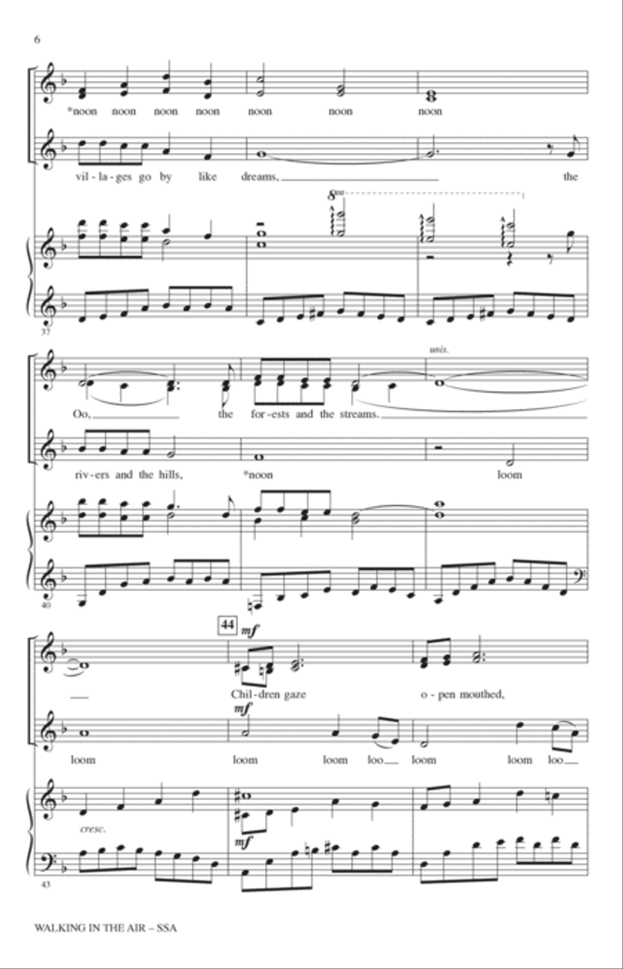 Walking In The Air (from The Snowman) (arr. John Leavitt) SSA scores gallery preview page 5