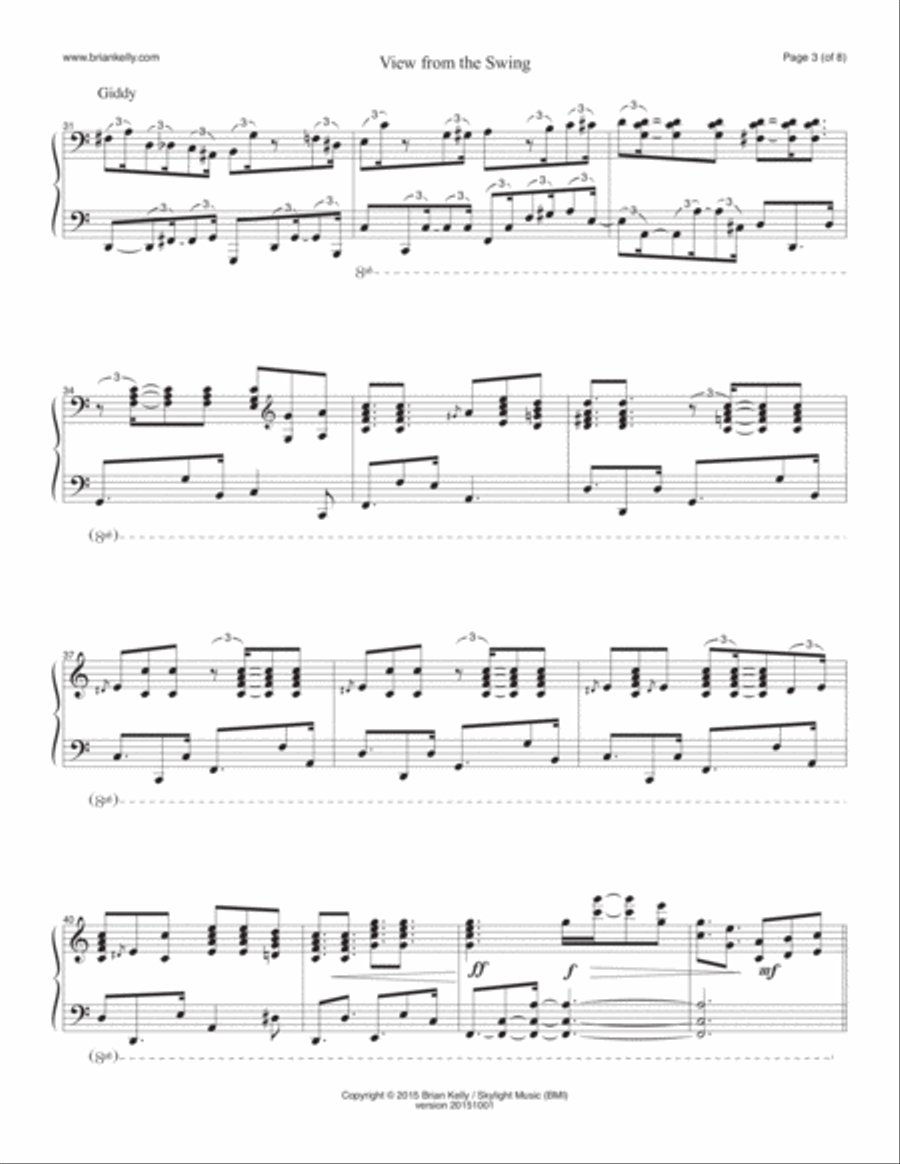 View From The Swing Piano Solo scores gallery preview page 3
