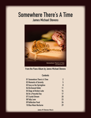 Book cover for Somewhere There's a Time Piano Book