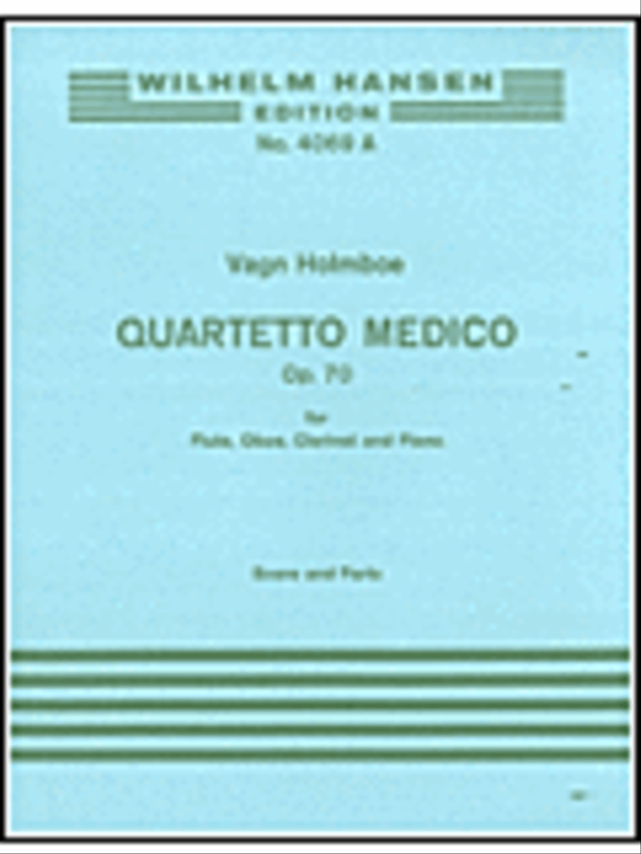 Holmboe Quartetto Medico Op. 70 Flt/ob/clt/pf Score & Pts Choir scores gallery preview page 1
