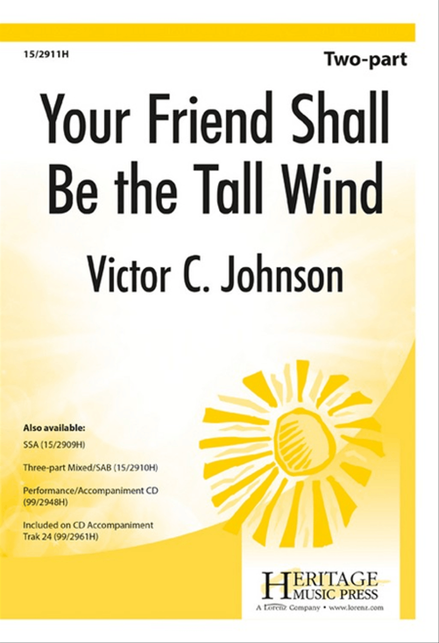 Your Friend Shall Be the Tall Wind 2-Part scores gallery preview page 1