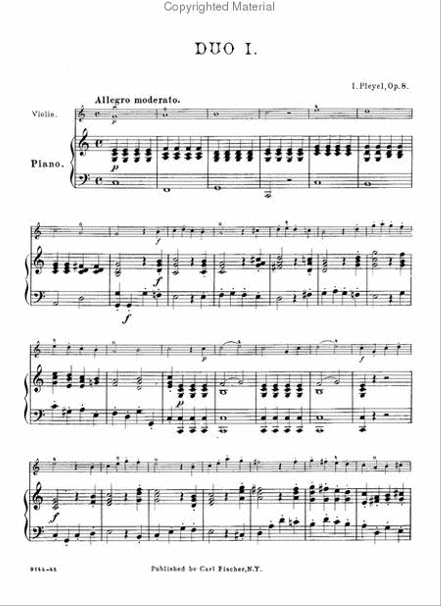 Six Petits Duos (Sonatinas) Violin scores gallery preview page 2