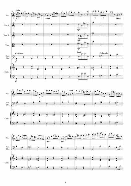 Vivaldi - Violin Concerto No.5 in E minor RV 358 Op.9 for Violin, Strings and Cembalo image number null