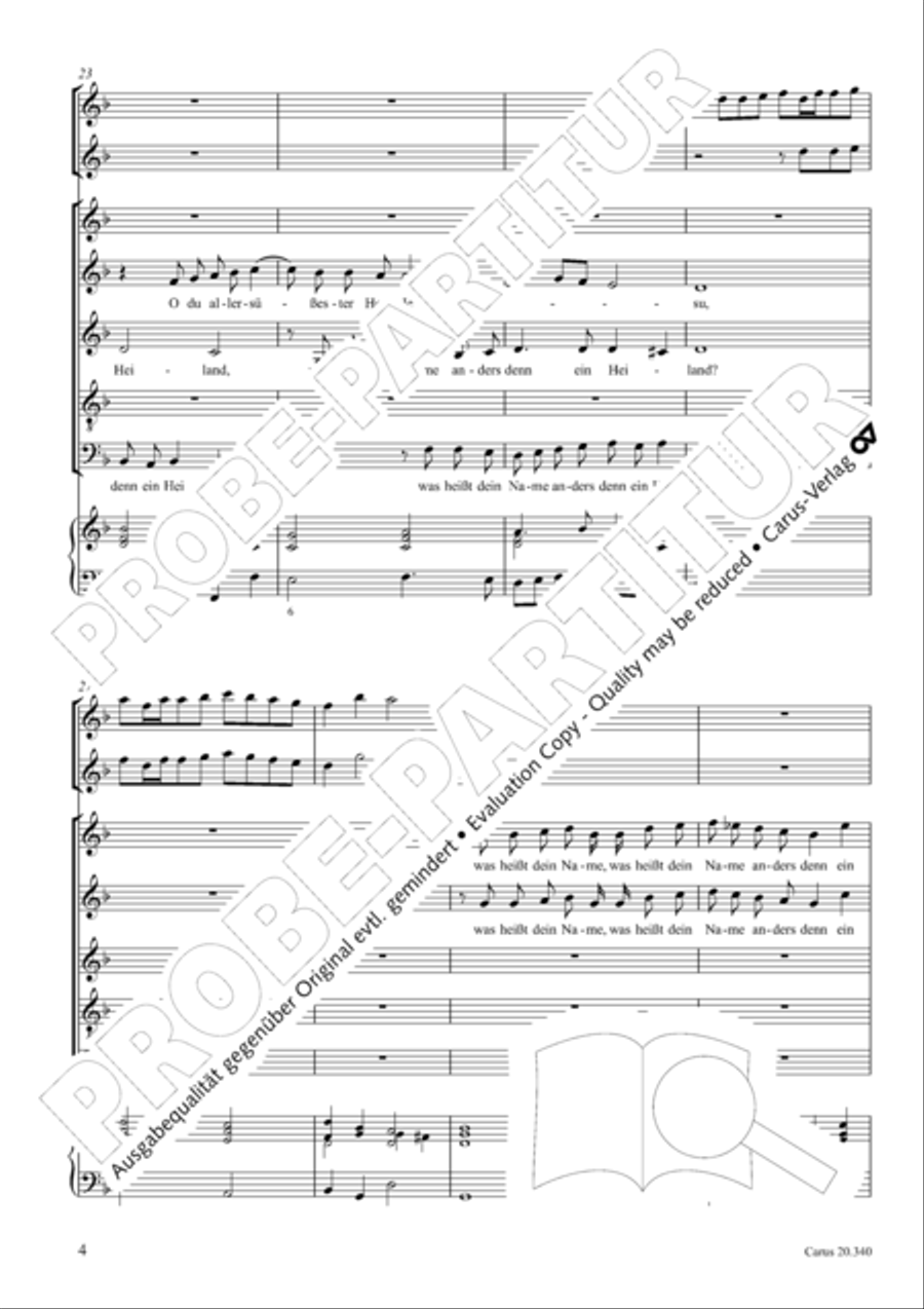 O du allersu!ester und liebster Herr Jesu SSATB scores gallery preview page 5