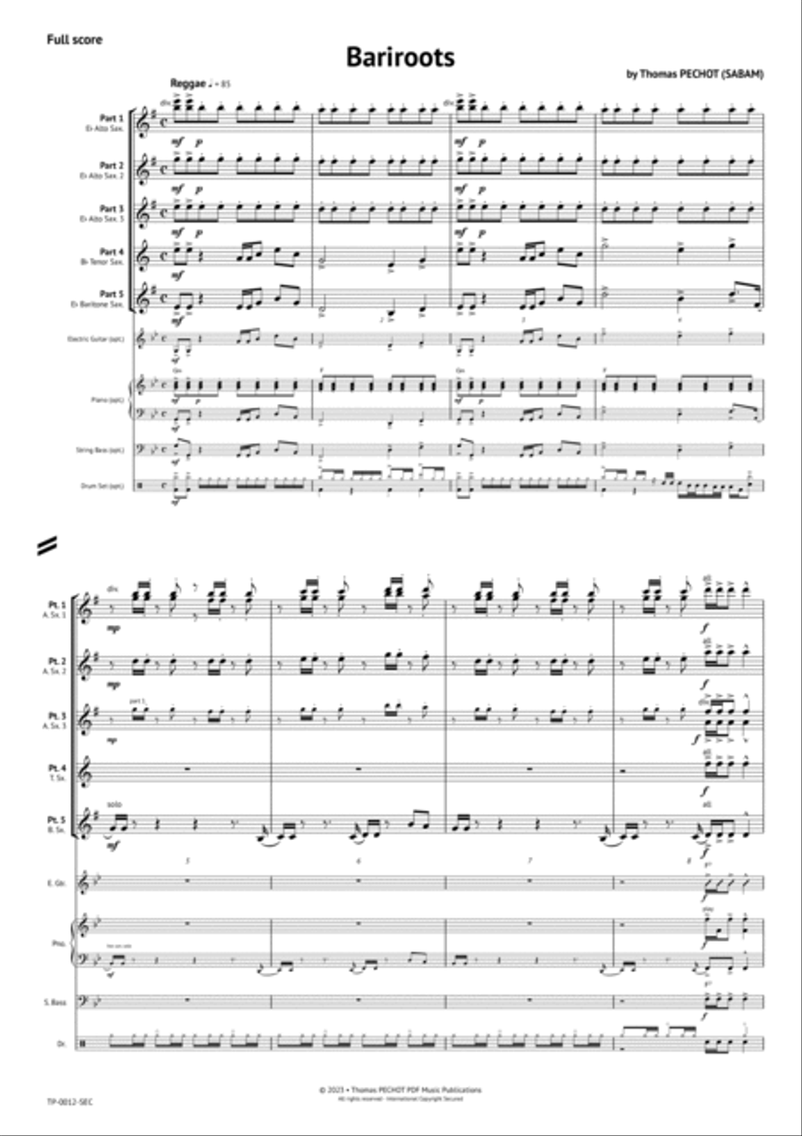 Bariroots Bariroots Woodwind Ensemble scores gallery preview page 2