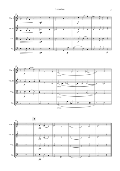 Locus iste (Bruckner) - String Quartet image number null