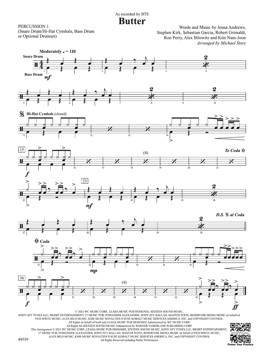 Butter: 1st Percussion