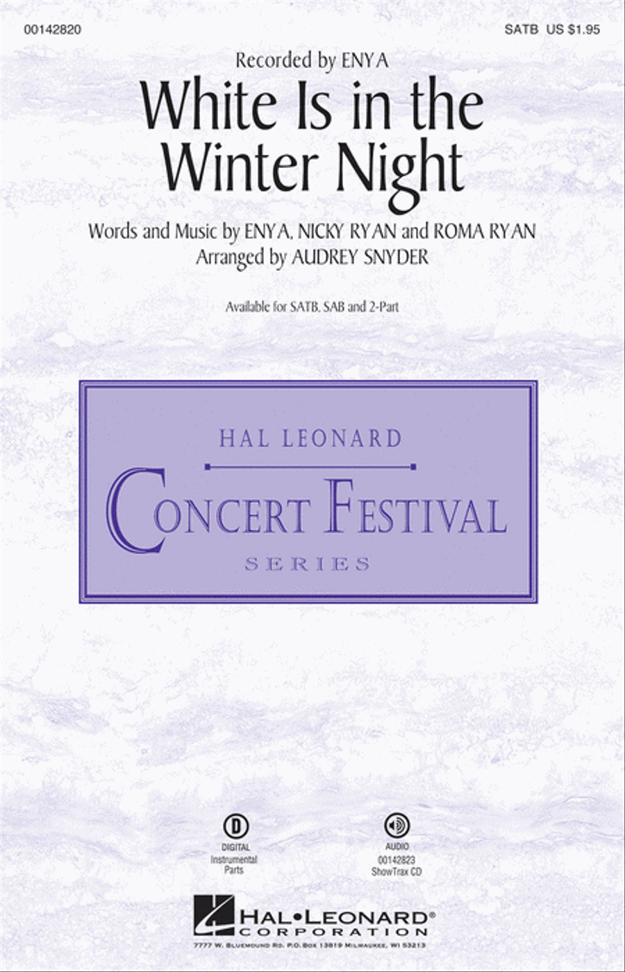 White Is in the Winter Night 4-Part scores gallery preview page 1